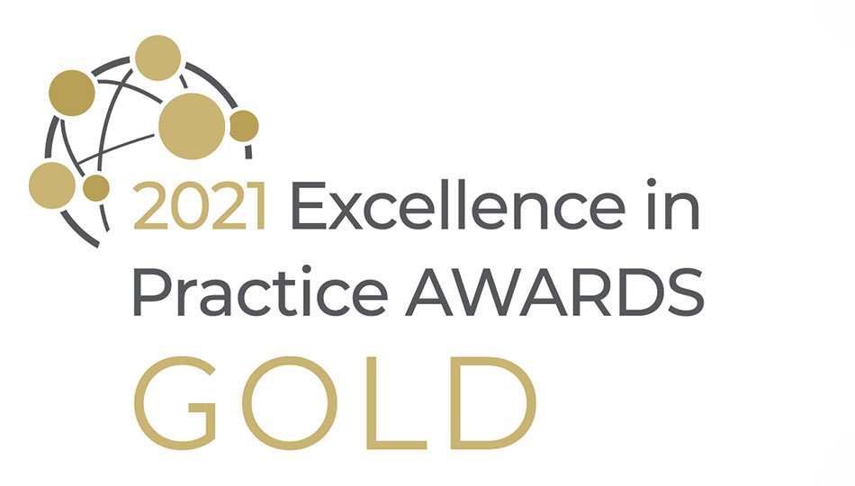 Logo EFMD Award Excellence in Practice 2021 Gold